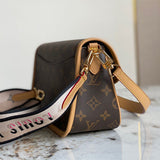  Clean-Lined handbag carried on shoulder