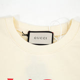 Close-up detail shot of Gucci luxury clothing with contemporary cut