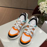 Louis Vuitton White Slip-On Sneakers - Heel Detail View