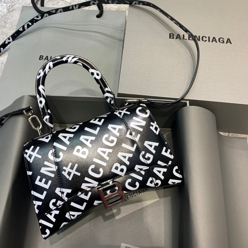 Modern Vegan Leather Handbag - Polished Finish | Women's Premium Handbag #582 - side angle view (image 2) of designer-inspired handbag