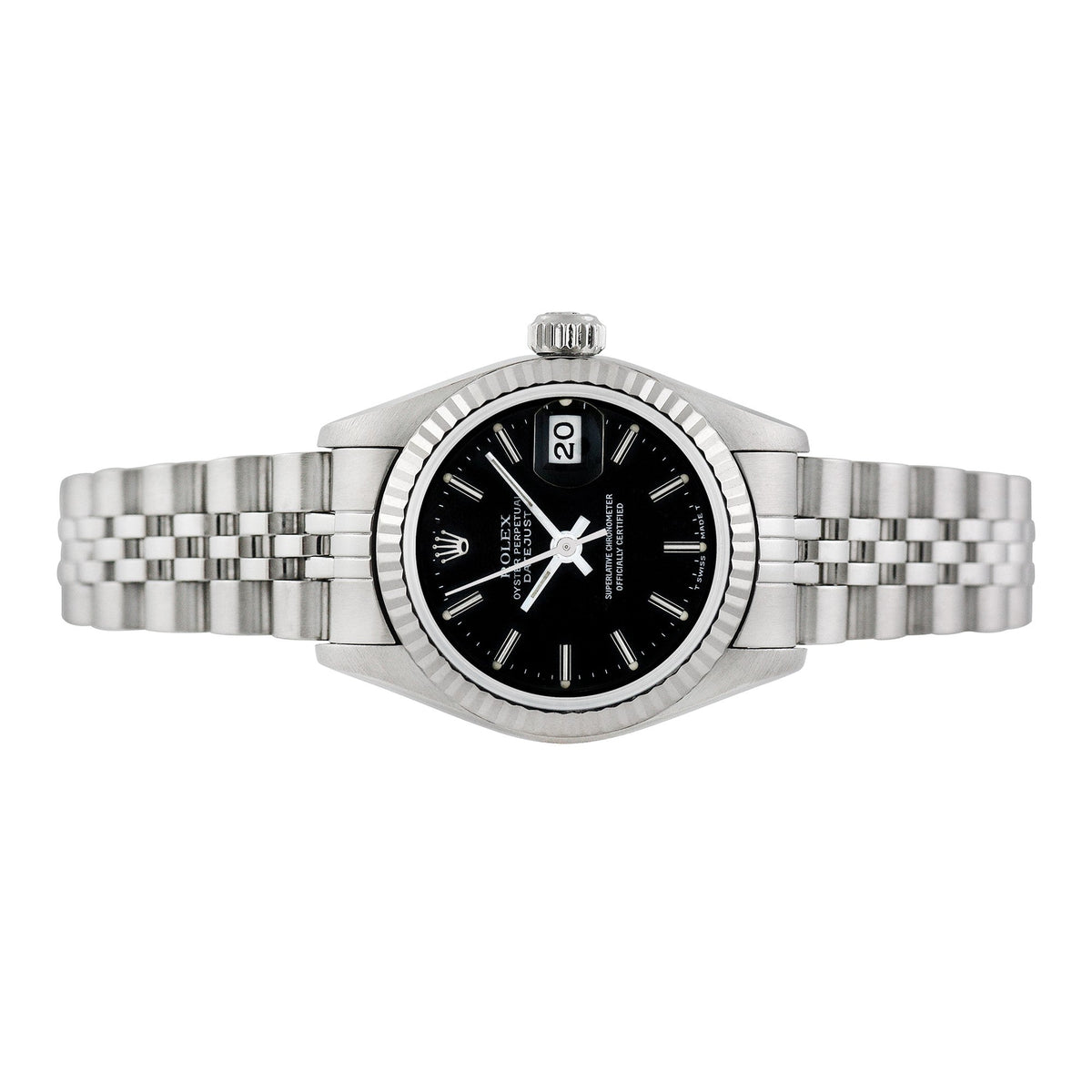 Front view of Rolex women's watch