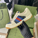 Gucci tonal black luxury sneakers view 11 bold athletic profile