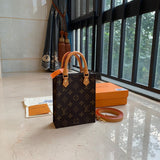 Front view of sleek polished women's handbag – women's premium purse
