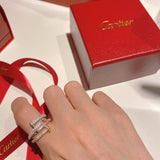 Close-up detail view of Cartier unisex jewelry piece
