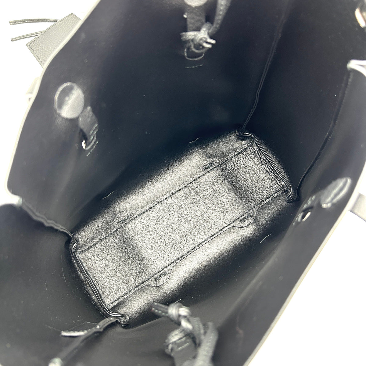 Balenciaga Veau Baltimore Double Sided Small Everyday Tote Gris Fossile Black | Premium Leather Tote