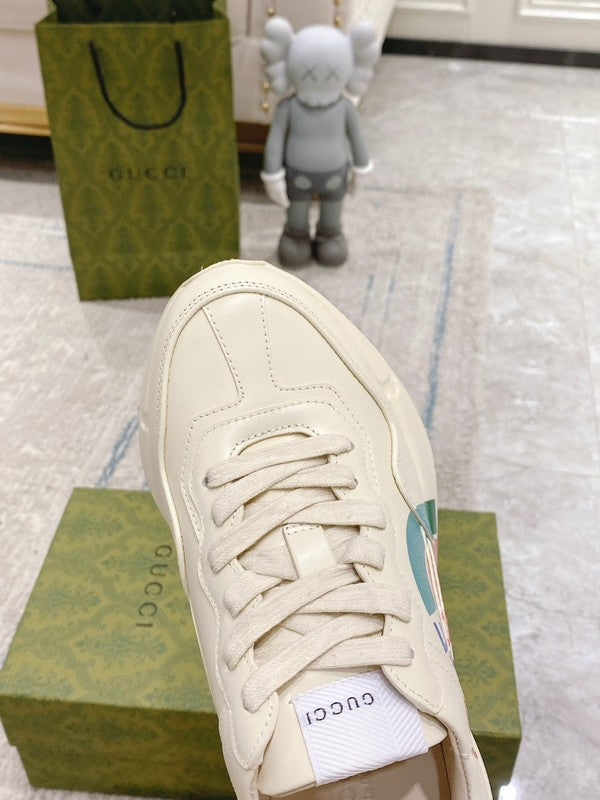 Gucci sneakers detailed view showing premium designer craftsmanship