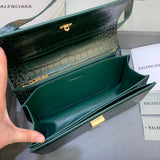 Contemporary Vegan Leather Handbag - Signature Hardware Accents | Women's Fashion Handbag #407 - texture close-up (image 9) of designer-inspired handbag