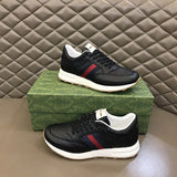 Gucci muted earth tones luxury sneakers view 11 retro runner design