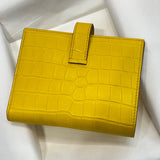 Side view of refined structured handbag