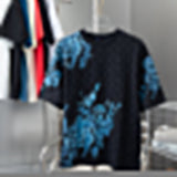 Front view of Louis Vuitton cotton t-shirt with logo-detail design