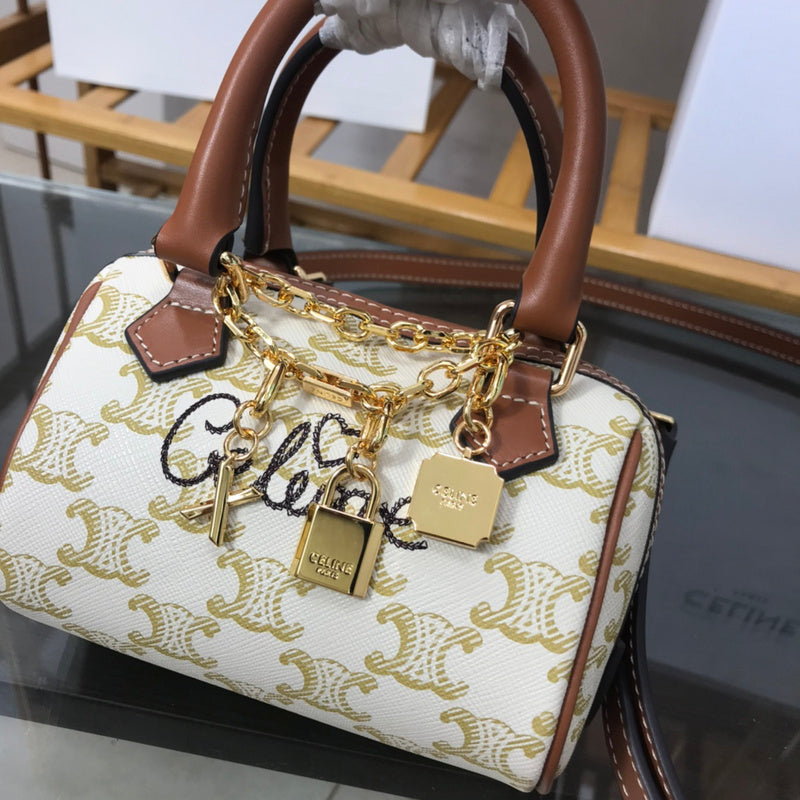 Top view of chic statement women's handbag – women's luxury handbag