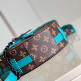 Back view of structured signature women's handbag – women's everyday handbag