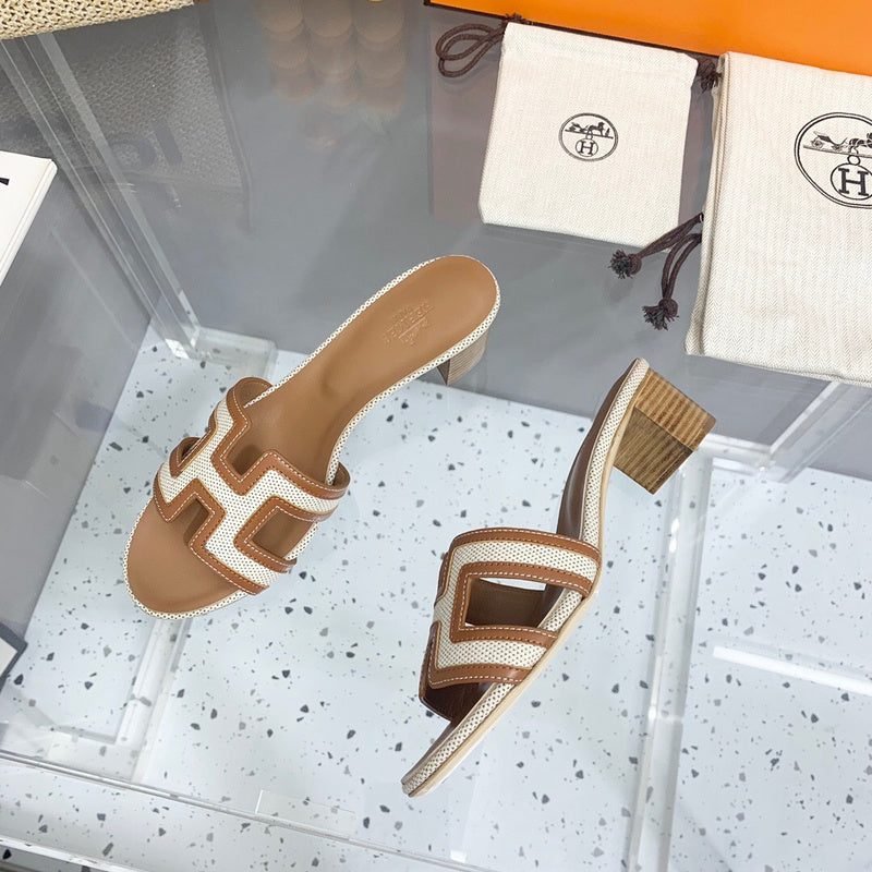 Hermès Chocolate Brown Pointed-Toe Stiletto Heels - Side Profile View