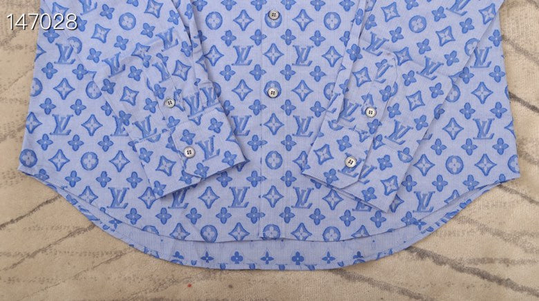 Back view of Louis Vuitton luxury clothing with tailored silhouette