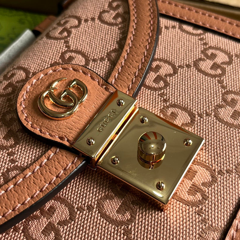 Back view of classic refined women's handbag – women's everyday handbag