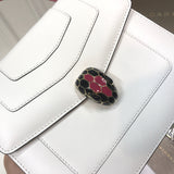 Classic Vegan Leather Handbag - Chic Everyday Appeal | Women's Premium Handbag #1772 - back view (image 4) of designer-inspired handbag