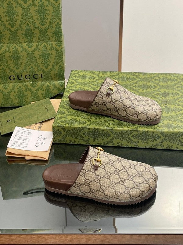 Gucci two-tone luxury sneakers view 8 breathable knit upper