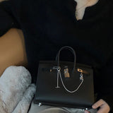 Considered bag shown from front angle