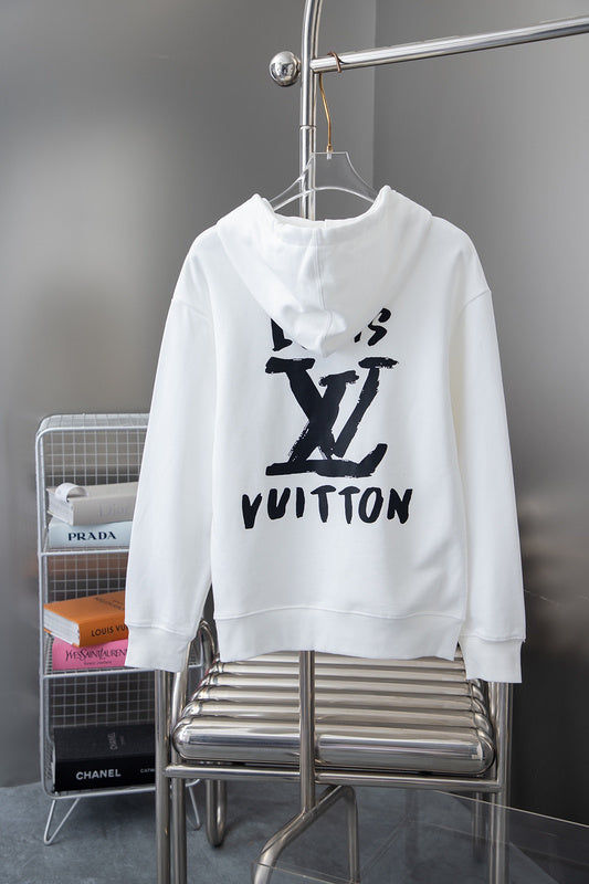 Side profile of Louis Vuitton luxury clothing with relaxed-fit cut
