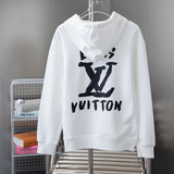 Side profile of Louis Vuitton luxury clothing with relaxed-fit cut