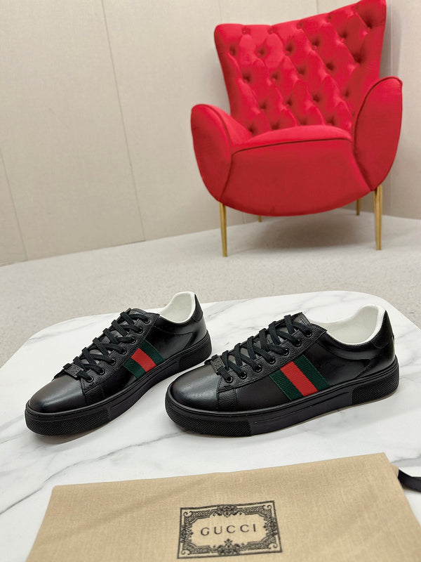Gucci sneakers detailed view showing premium designer craftsmanship