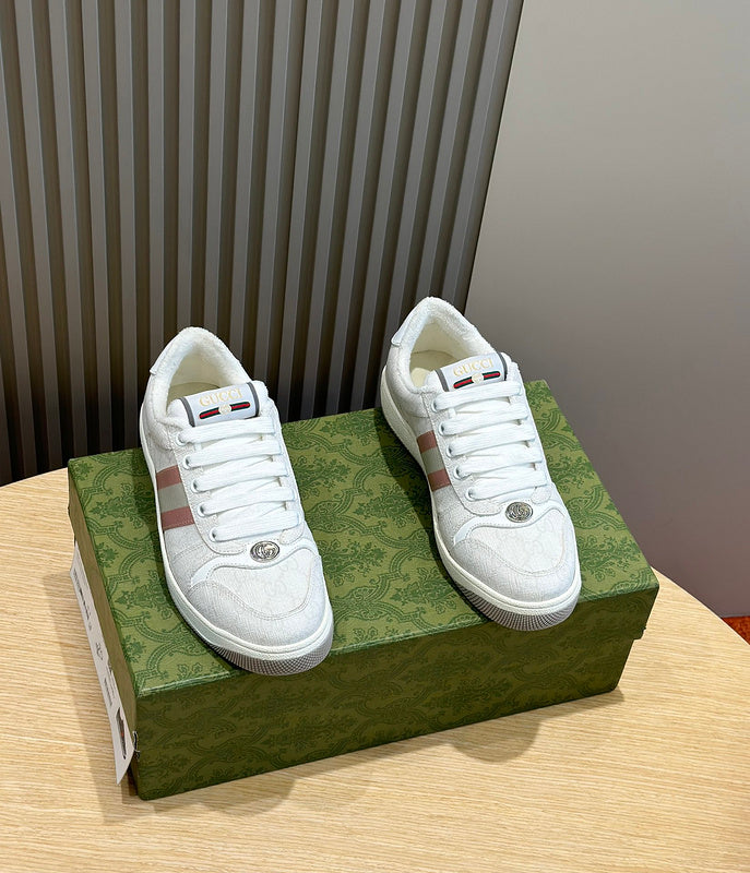 Gucci fresh white-and-black luxury sneakers view 6 minimalist modern build