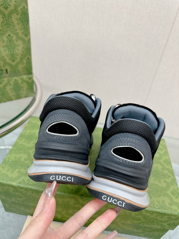 Gucci all-black luxury sneakers view 8 low-top design