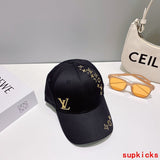 Close-up detail view of Louis Vuitton unisex cap