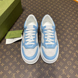 Gucci crisp white luxury sneakers view 11 heritage-inspired look