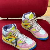 Gucci tonal black luxury sneakers view 8 bold athletic profile