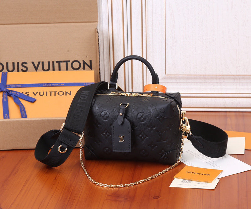 Front view of statement elevated women's handbag – women's designer-style accessory