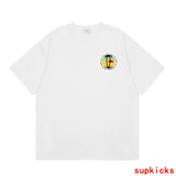 Back view of Rhude luxury clothing with signature branding