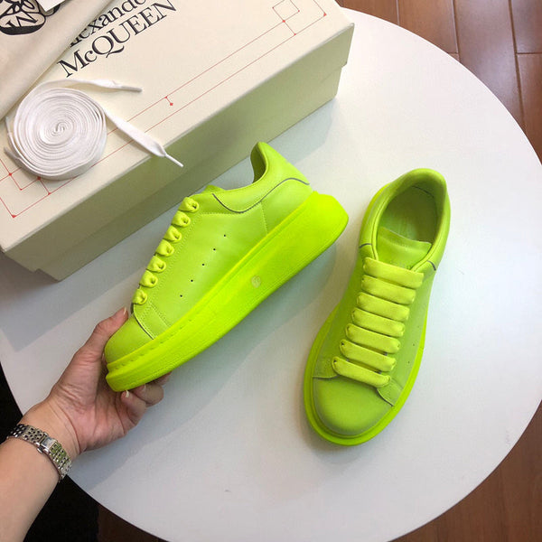 Alexander McQueen Streetwear sneakers in two-tone signature lace-up style front view