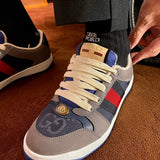 Gucci sneakers detailed view showing premium designer craftsmanship