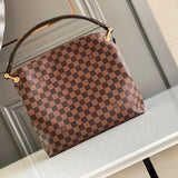 Close-up detail of signature sleek women's handbag – women's luxury handbag