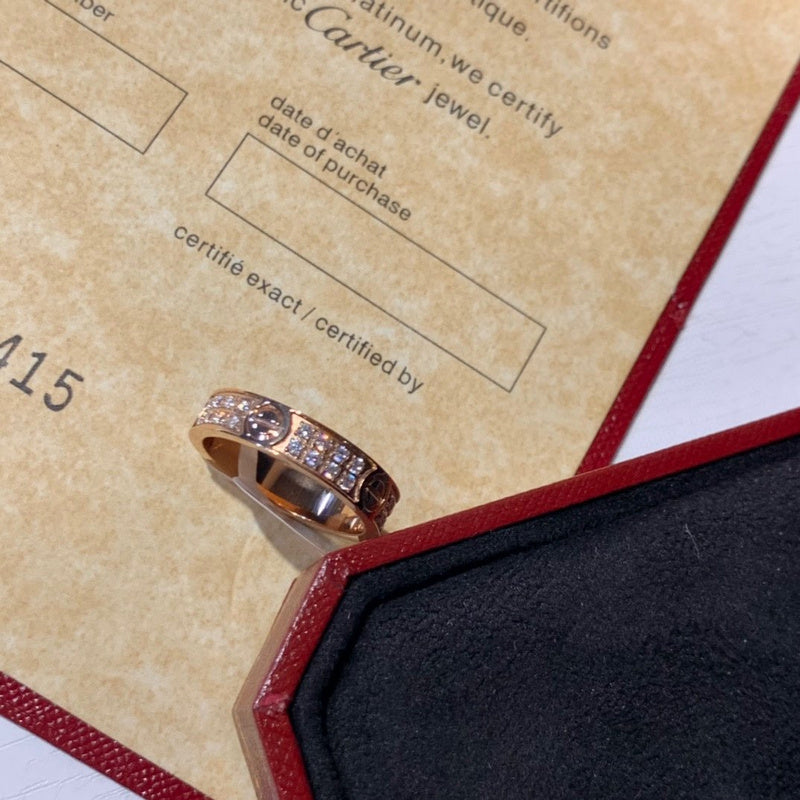 Side view of Cartier unisex jewelry piece