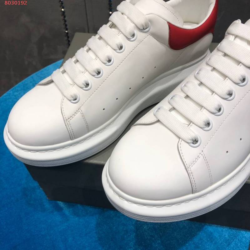 Alexander McQueen neutral cream luxury sneakers view 5 minimalist modern build