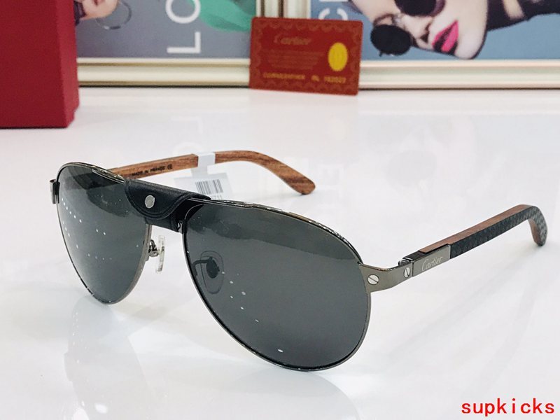 Angled view of Cartier unisex sunglasses