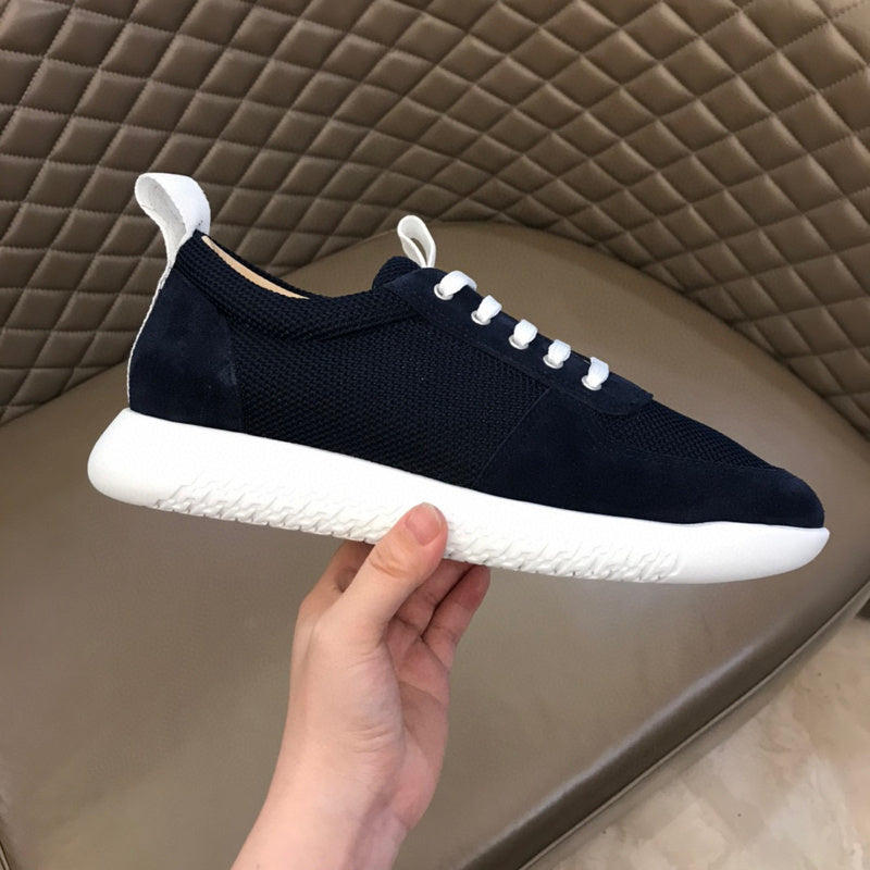 Hermès Camel Slip-On Sneakers - Lifestyle Styling Shot