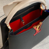  structured bag close-up of hardware and finish