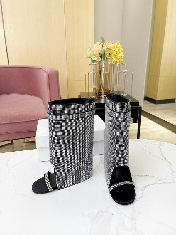 Givenchy Grey Slip-On Sneakers - Side Profile View