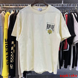 Side profile of Rhude luxury clothing with relaxed-fit cut