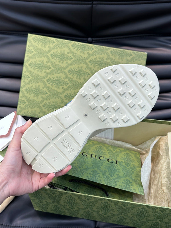 Gucci tonal black luxury sneakers view 6 classic court silhouette