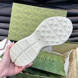 Gucci tonal black luxury sneakers view 6 classic court silhouette