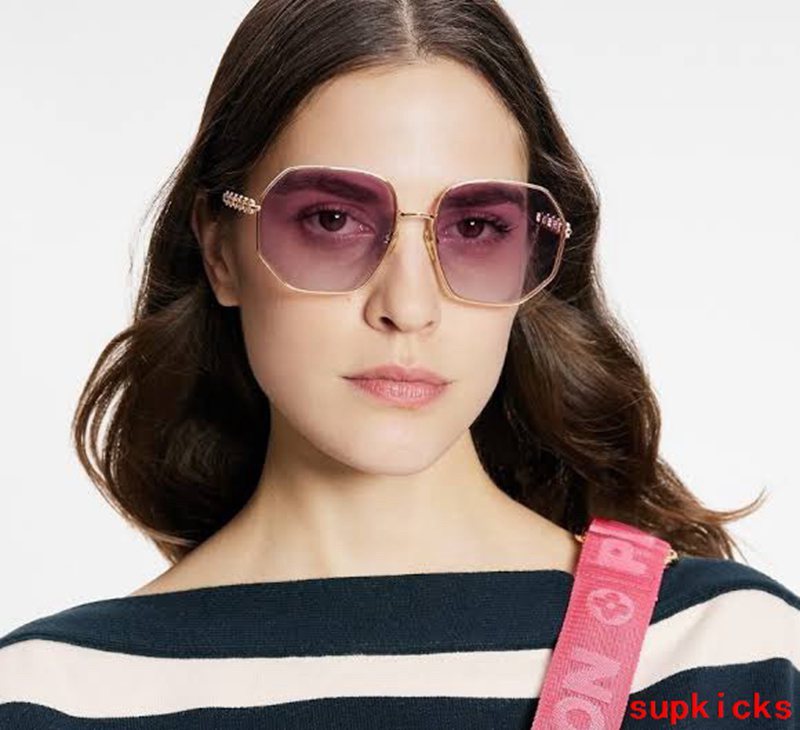 Side view of Louis Vuitton unisex sunglasses
