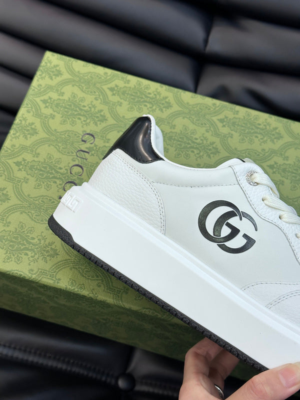 Gucci crisp white luxury sneakers view 8 cushioned comfort fit