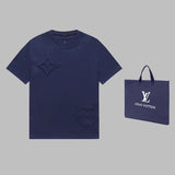 Back view of Louis Vuitton cotton t-shirt with monogram-inspired silhouette