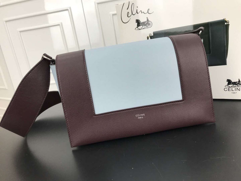 Side profile of signature structured women's handbag – women's everyday handbag