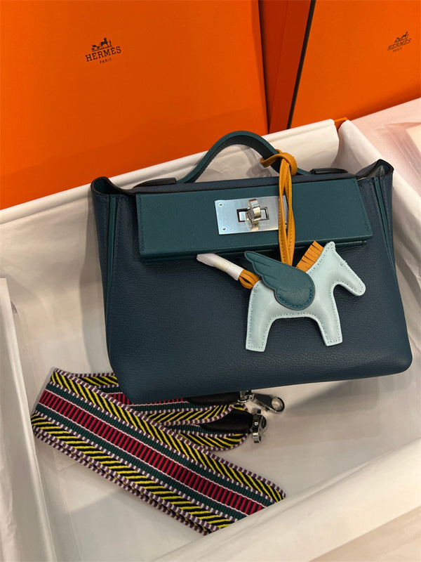 Sophisticated bag shown from front angle