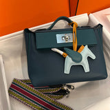 Sophisticated bag shown from front angle